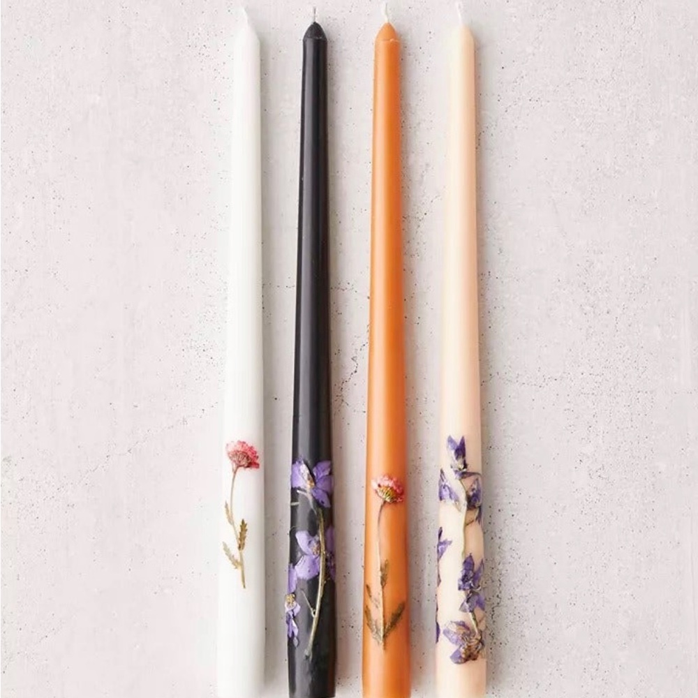 Urban Outfitters Winnie Taper Flower Candles